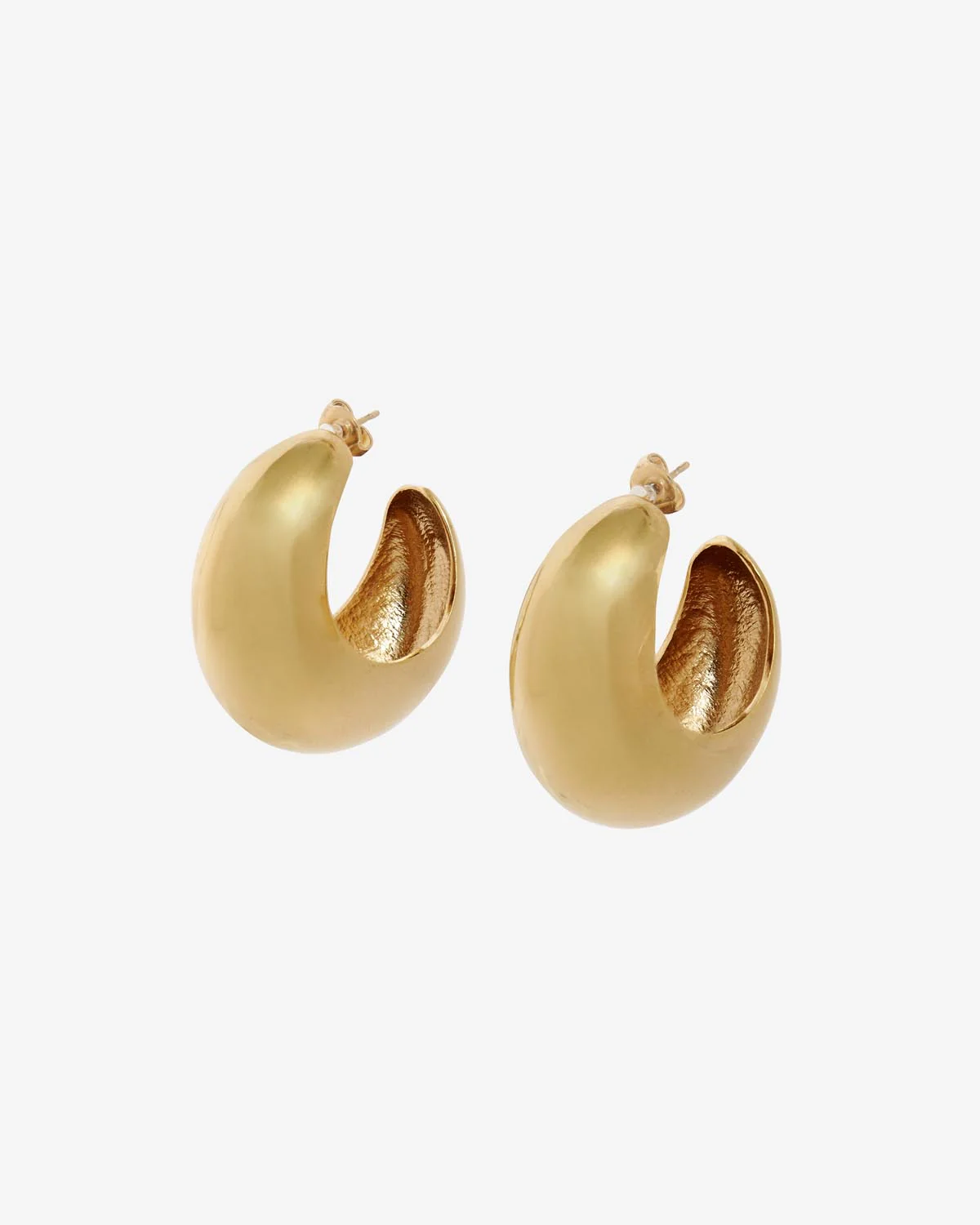 Shiny Crescent Earrings
