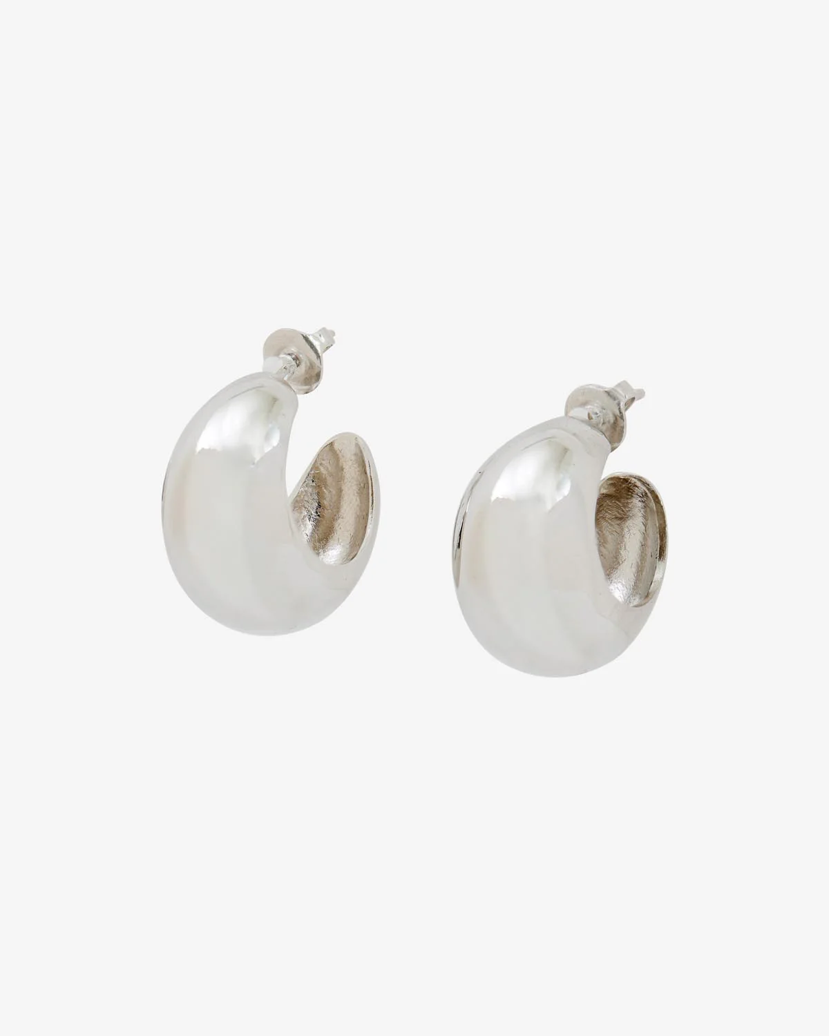 SHINY CRESCENT EARRINGS